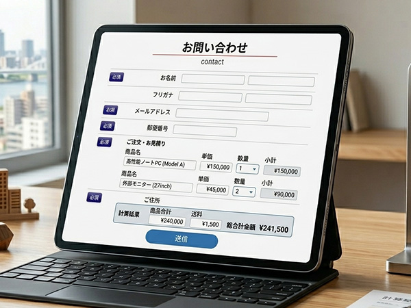 CGIメールフォーム制作イメージ